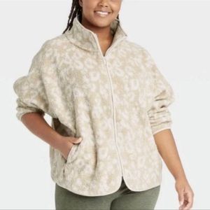 All in Motion Sherpa Leopard Jacket